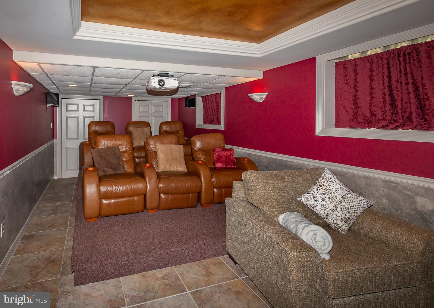 120 South Sproul Road Broomall, PA 19008 - Photo 66 of 80 Walkout basement movie room