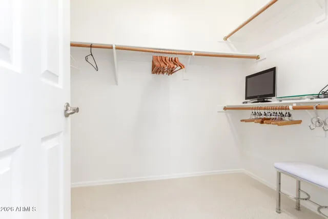 a view of a hallway with workspace