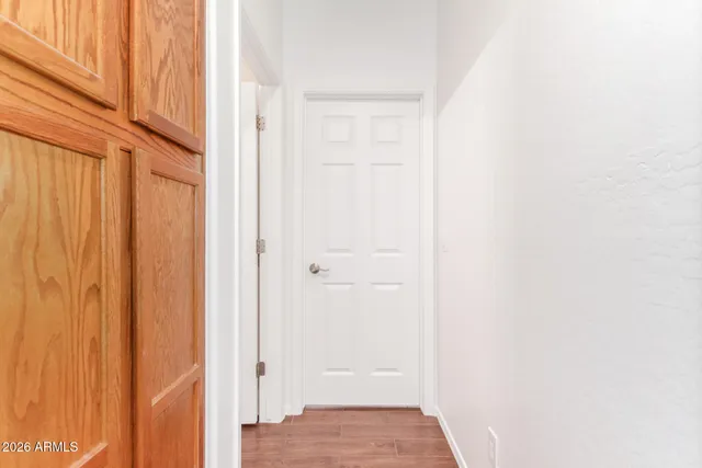 a view of front door