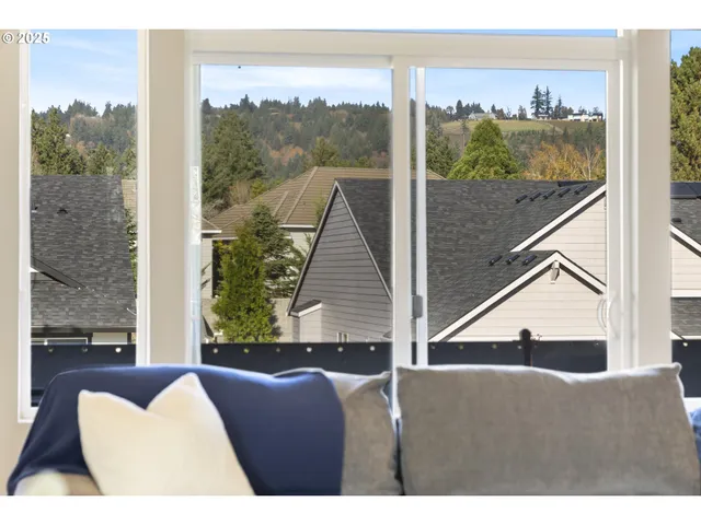 a balcony view with a outdoor space