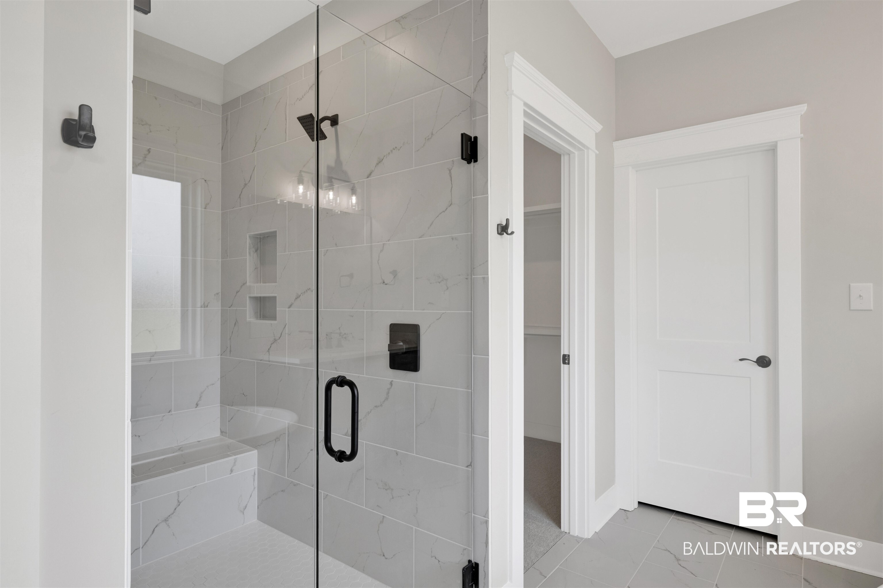27315 Patch Pl Loop Daphne, AL 36526 - Photo 17 of 43 Bathroom featuring a marble finish shower and light marble finish floors