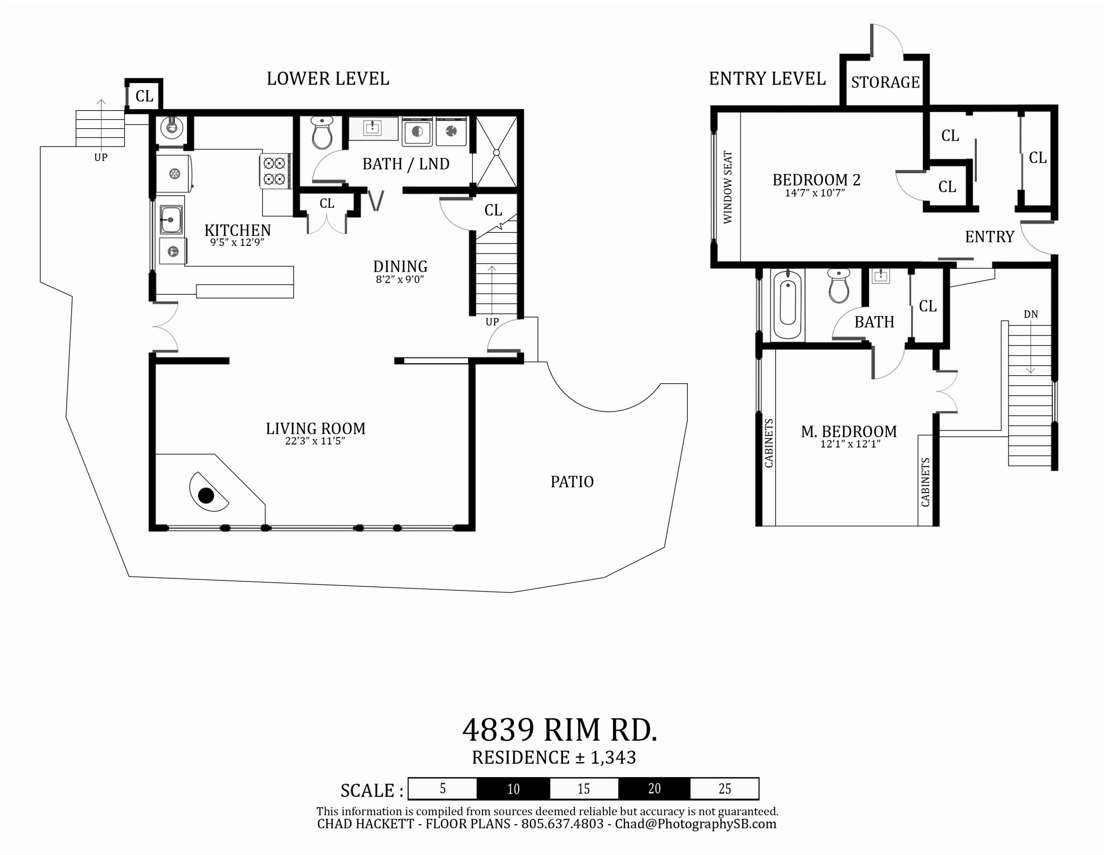 4839 Rim Road Santa Barbara, CA 93105 - Photo 25 of 25 Floor Plan