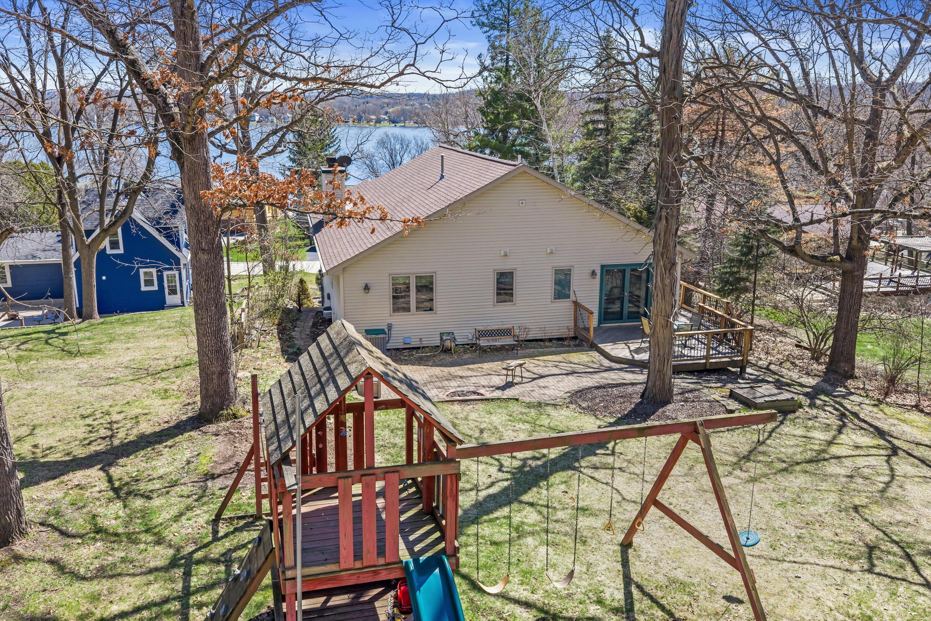 W303N2665 Maple Avenue Delafield, WI 53072 - Photo 44 of 50 Drone BackYard