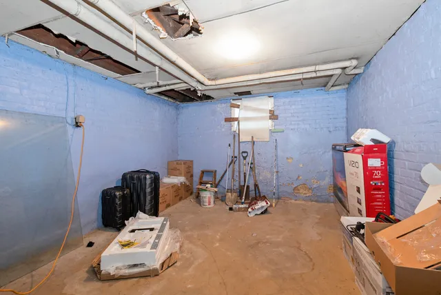 a room with gym equipment