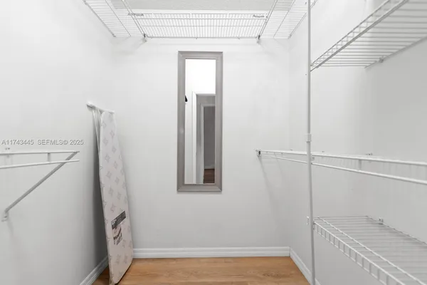 a view of walk in closet