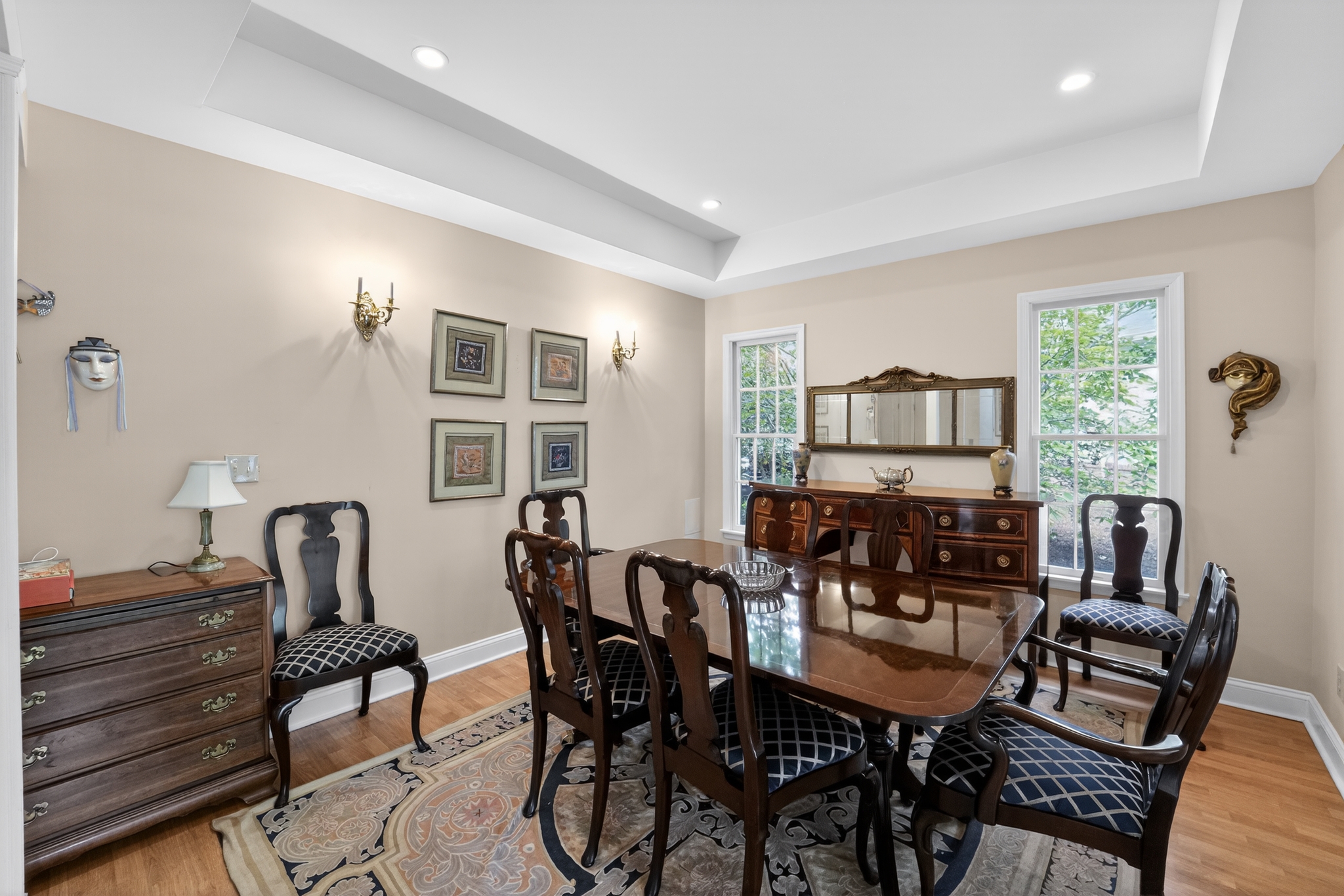 6 Hedge Row Road Princeton, NJ 08540 - Photo 17 of 32 a view of a dining room with furniture and window