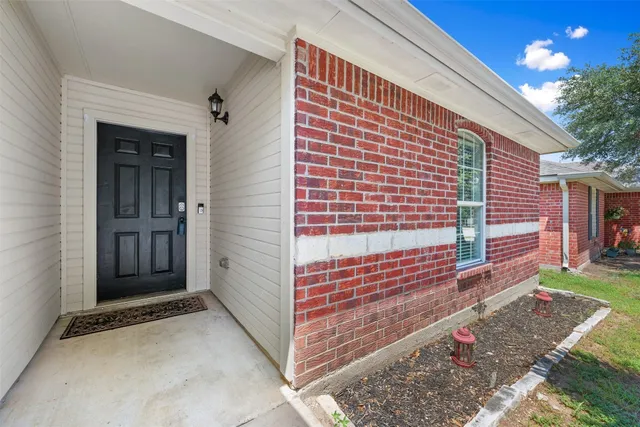 a view of front door of house