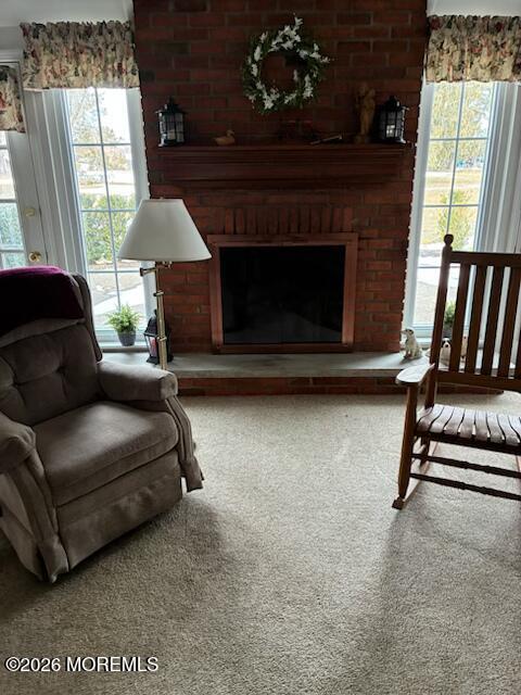 16 Cherry Court Spring Lake Heights, NJ 07762 - Photo 5 of 15 a living room with furniture a window and a fireplace