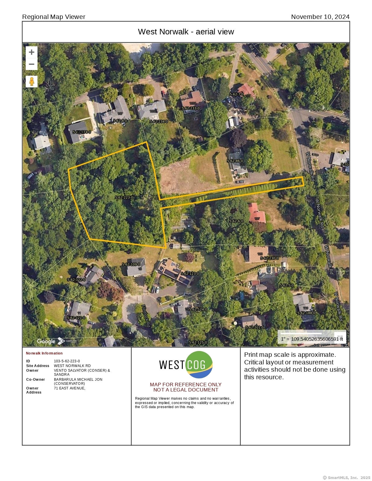 Aerial view showing accessway & lot