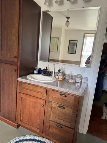 a close view of water heater room