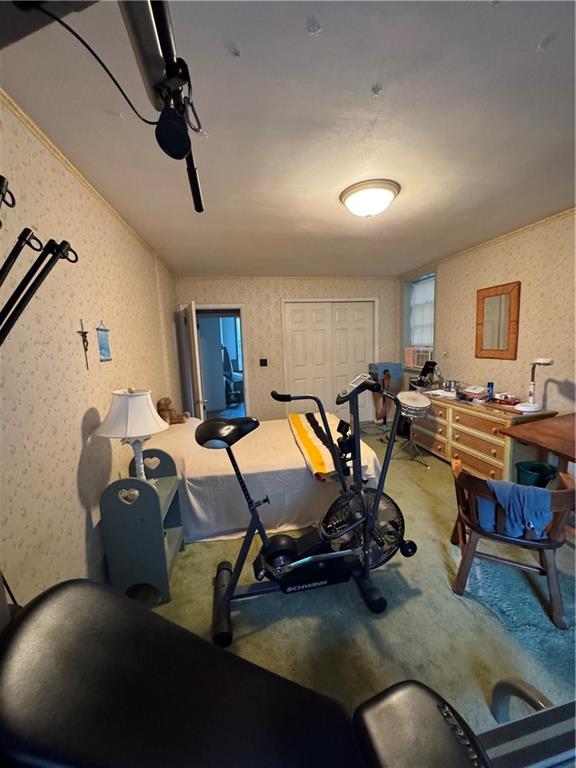 828 Brownhome Road New Castle, PA 16101 - Photo 27 of 47 a room with gym equipment and a window