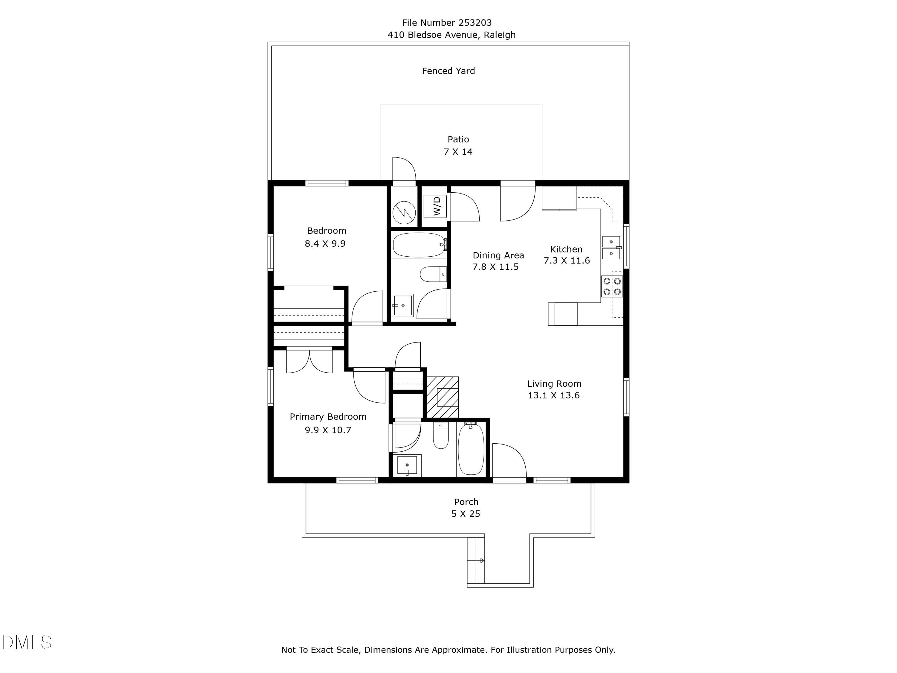 410 Bledsoe Avenue Raleigh, NC 27601 - Photo 37 of 37 Floorplan