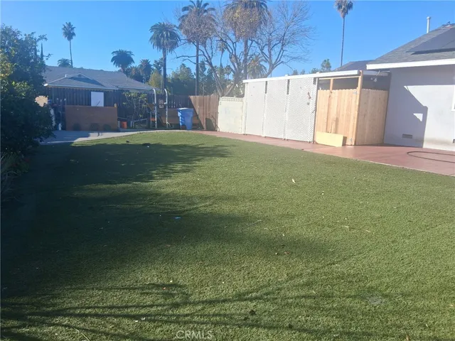 a backyard of a house