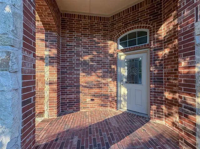 a view of front door of house