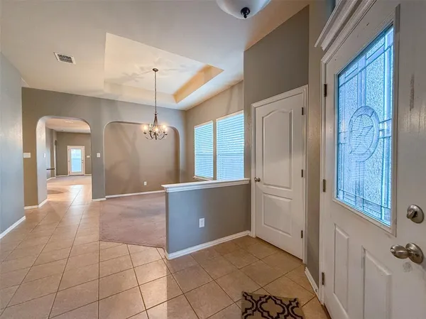 a view of livingroom with kitchen