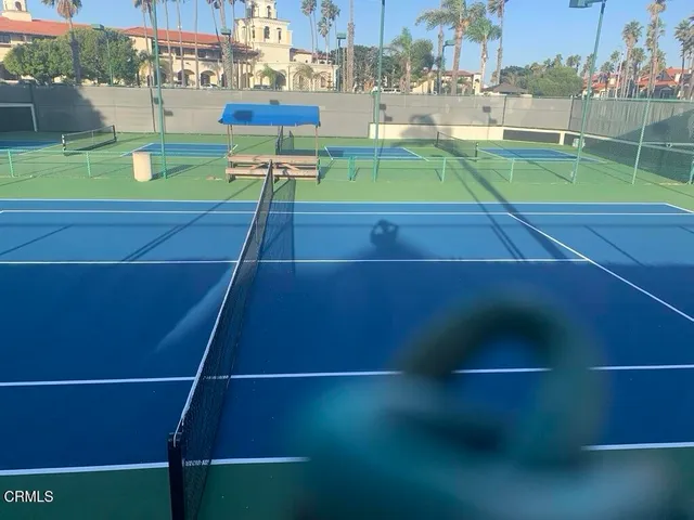a view of a tennis court