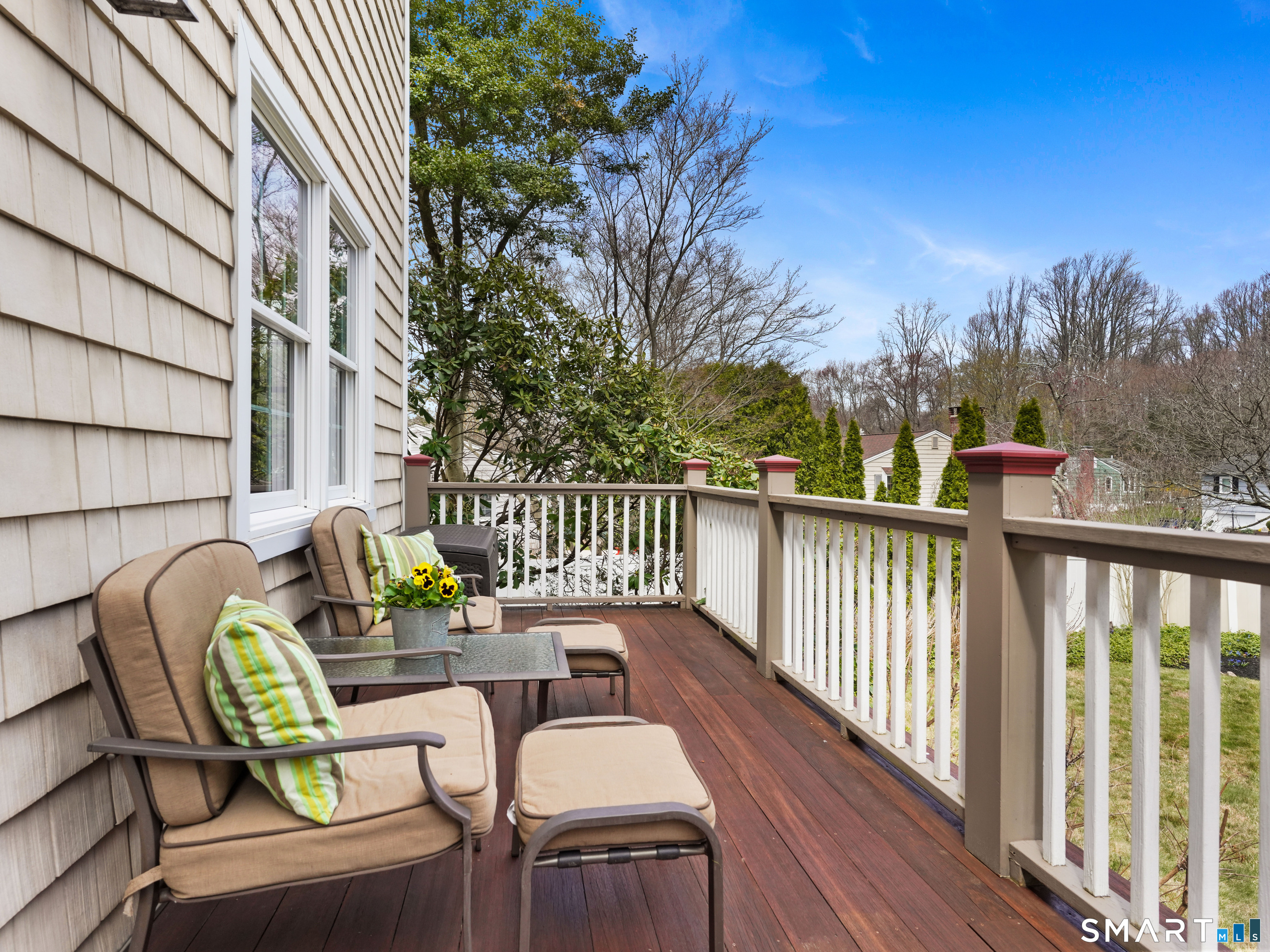 82 Ramapoo Road Ridgefield, CT 06877 - Photo 32 of 40 a view of balcony with furniture