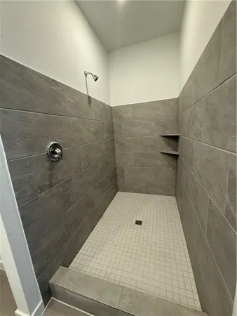 an aerial view of a fireplace