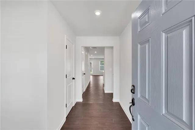 a view of room with window and closet