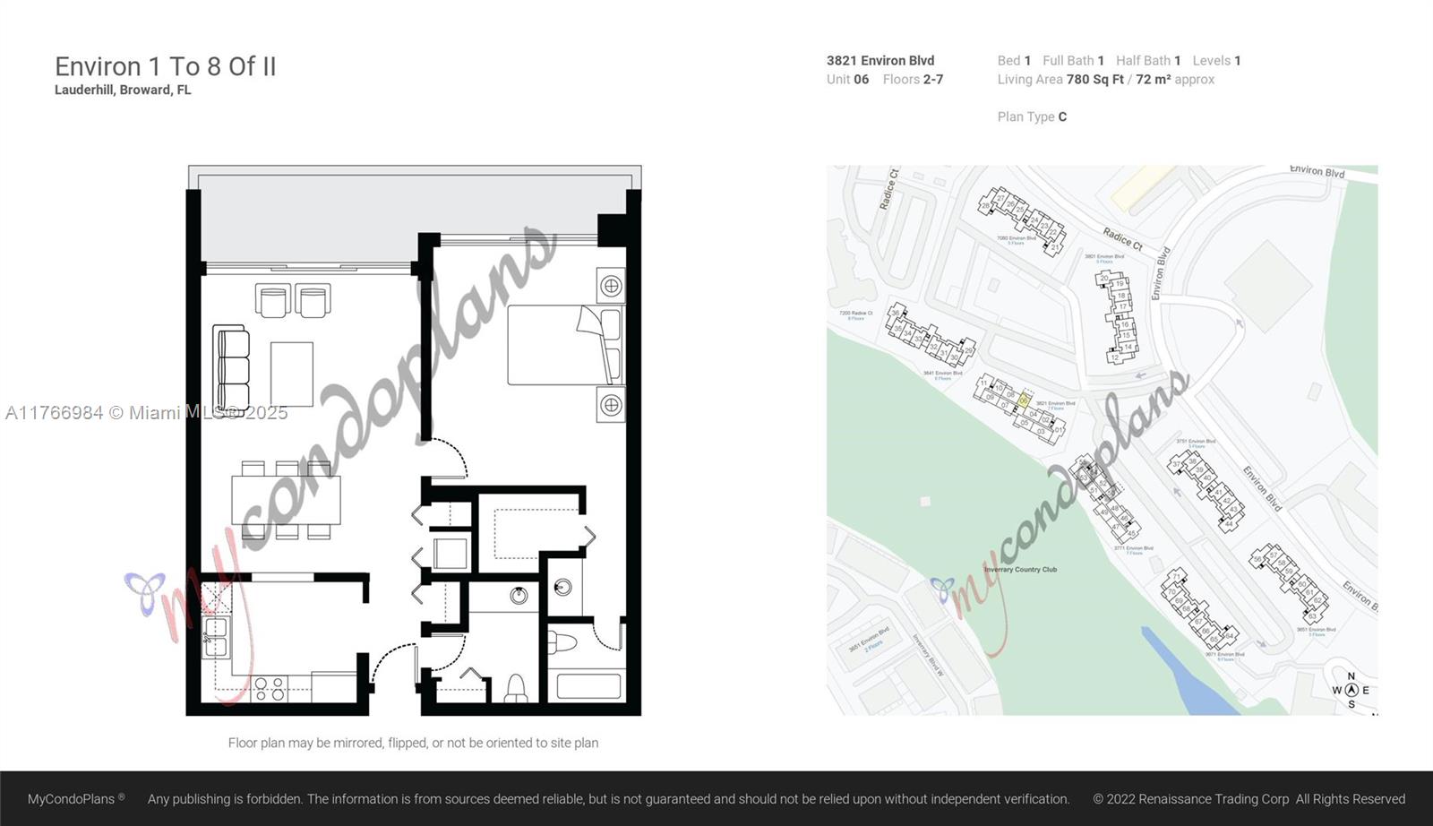 3821 Environ Boulevard, Unit 406 Lauderhill, FL 33319 - Photo 23 of 23 a view of a floor plan
