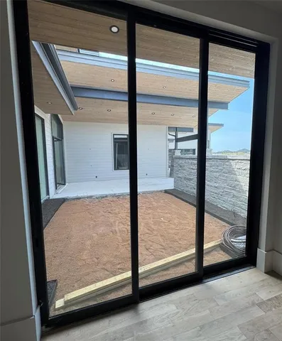 a view of an empty room