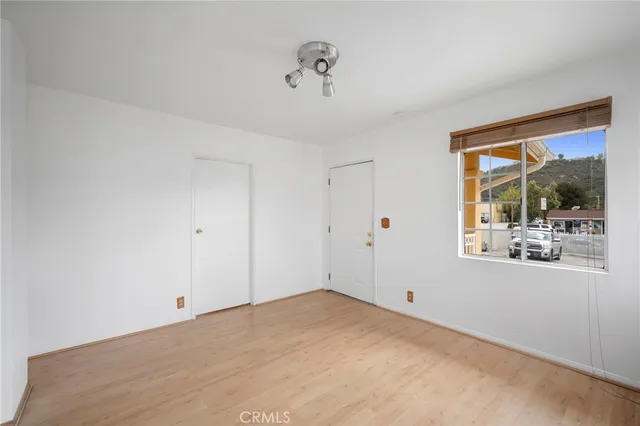 a view of a room with an empty space