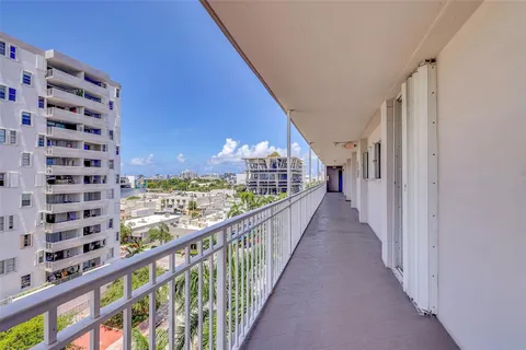 a view of city from balcony