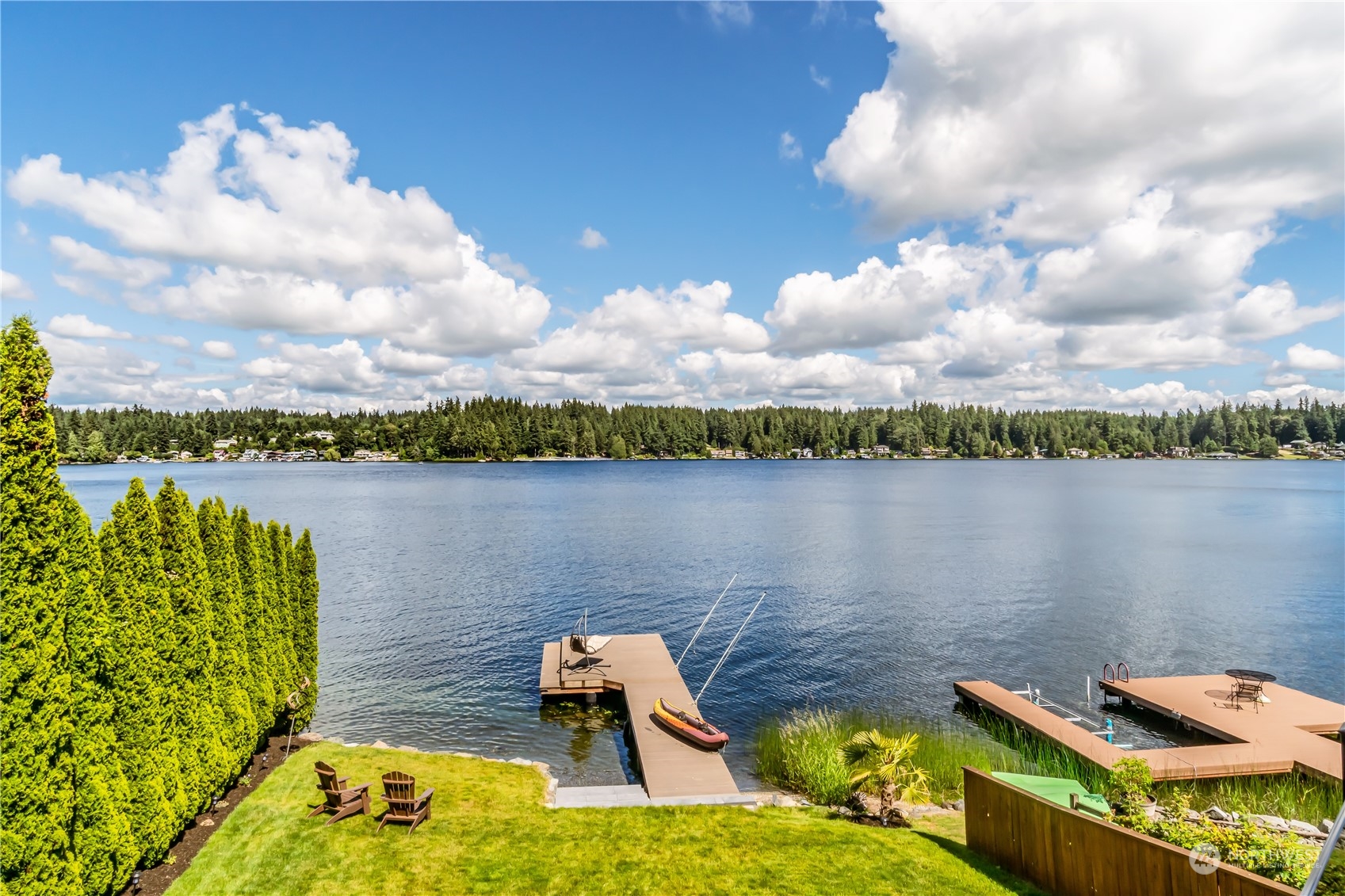 15333 West Lake Goodwin Road Stanwood, WA 98292 - Photo 7 of 39 a lake view with sitting space and garden view