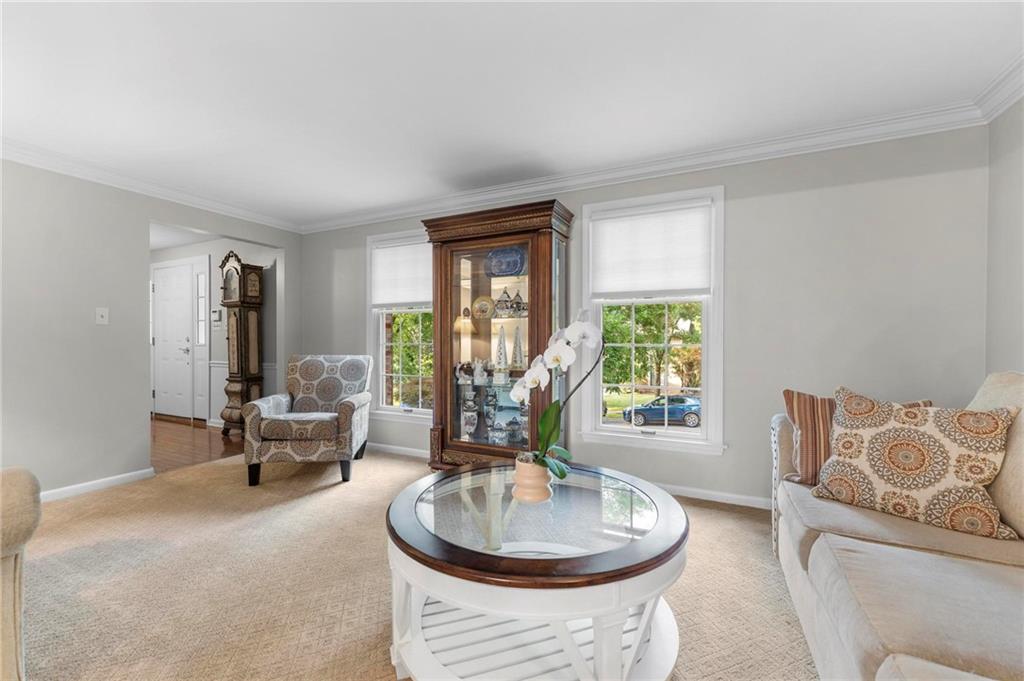 829 Ridgefield Avenue Pittsburgh, PA 15216 - Photo 7 of 50 a living room with furniture and a potted plant