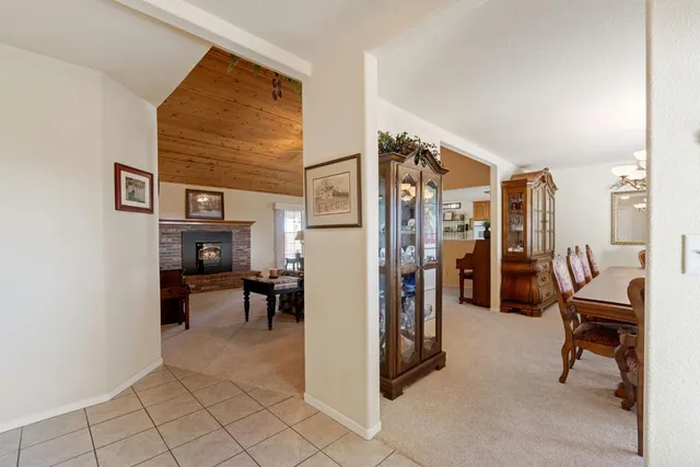 a view of a livingroom with furniture and a furniture