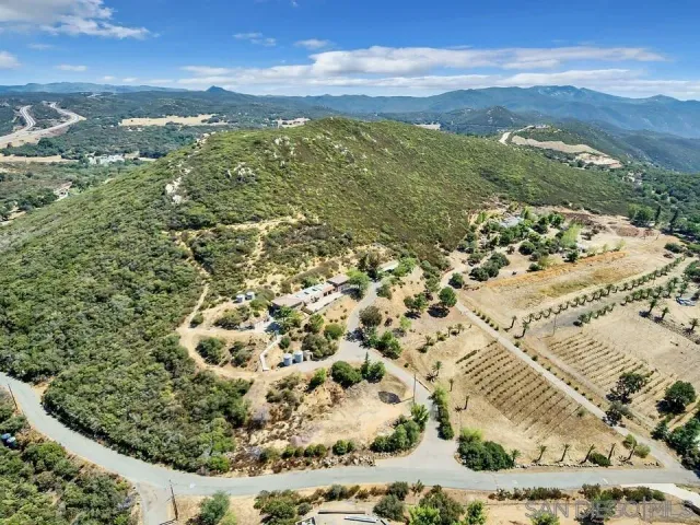 a view of city and mountain
