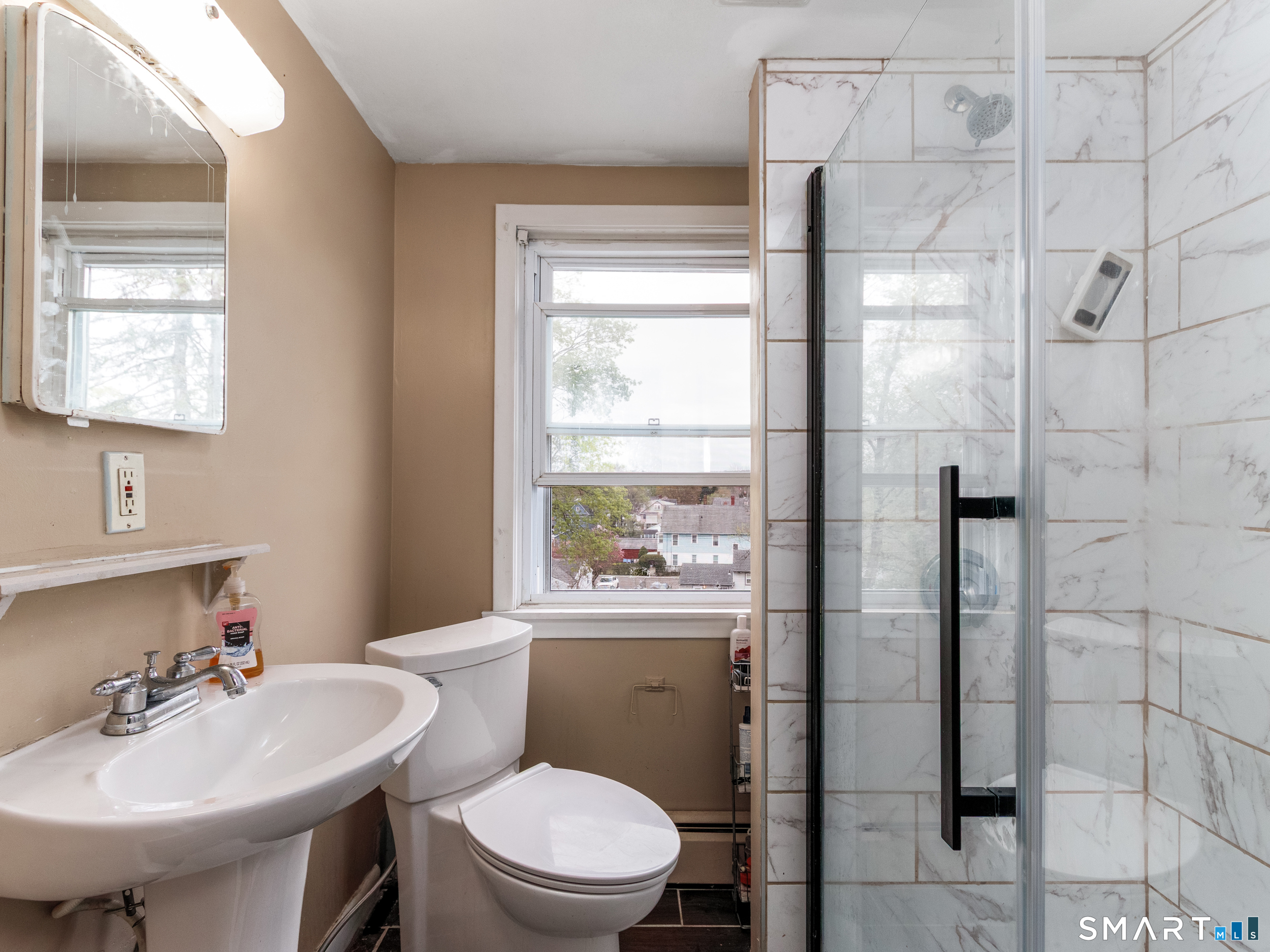 236 Hall Avenue Wallingford, CT 06492 - Photo 33 of 40 a bathroom with a sink toilet and shower