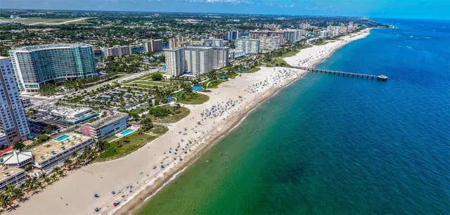 an aerial view of a city