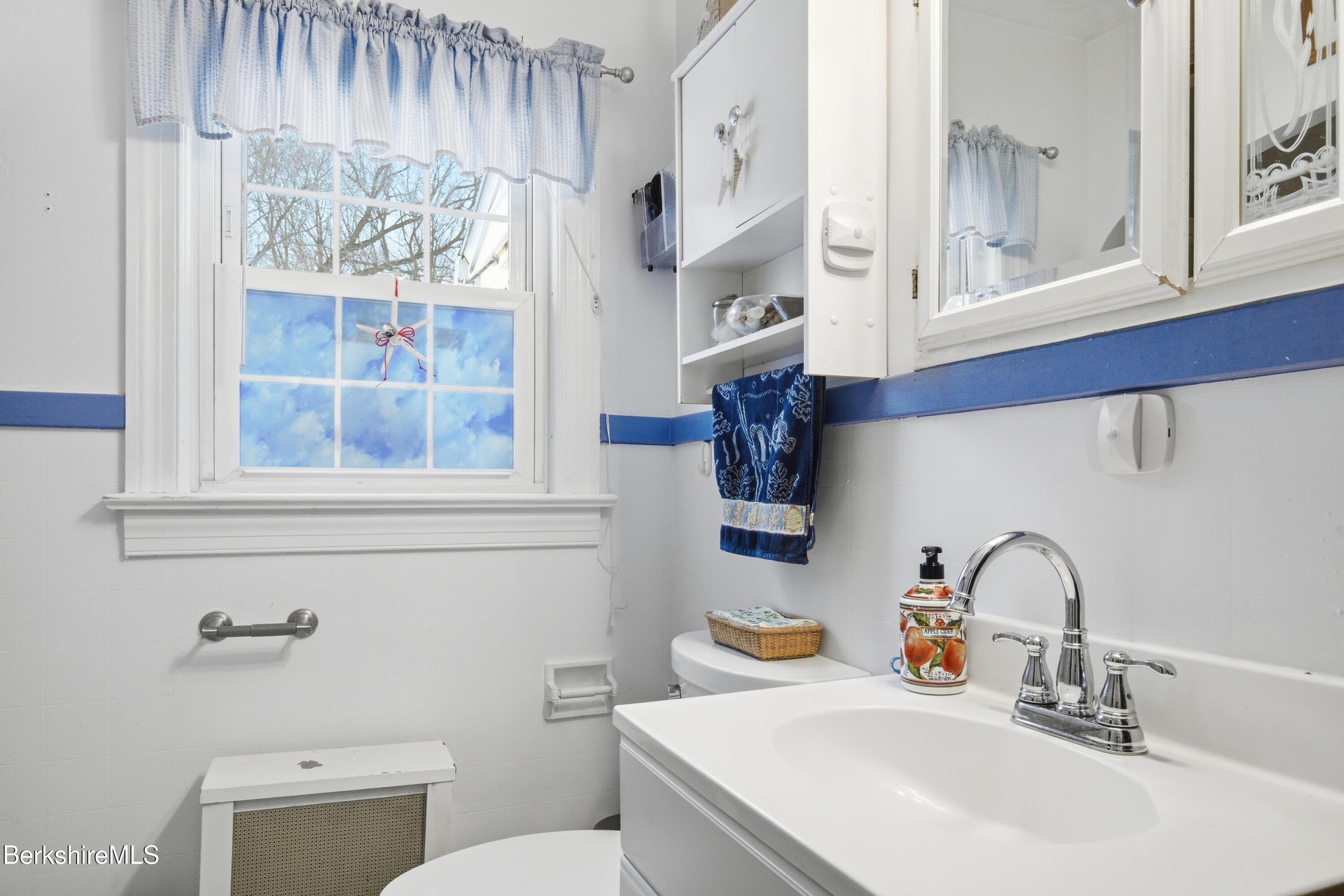53 Edison Avenue Pittsfield, MA 01201 - Photo 28 of 45 a bathroom with a toilet sink and mirror