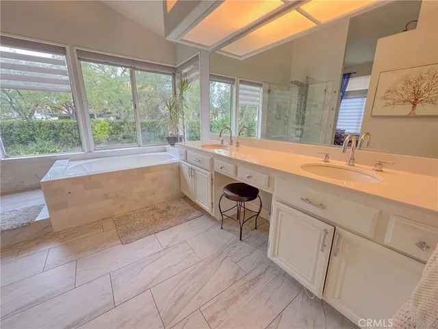 a bathroom with a sink and a bathtub