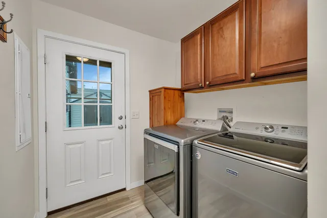 a view of storage and utility room