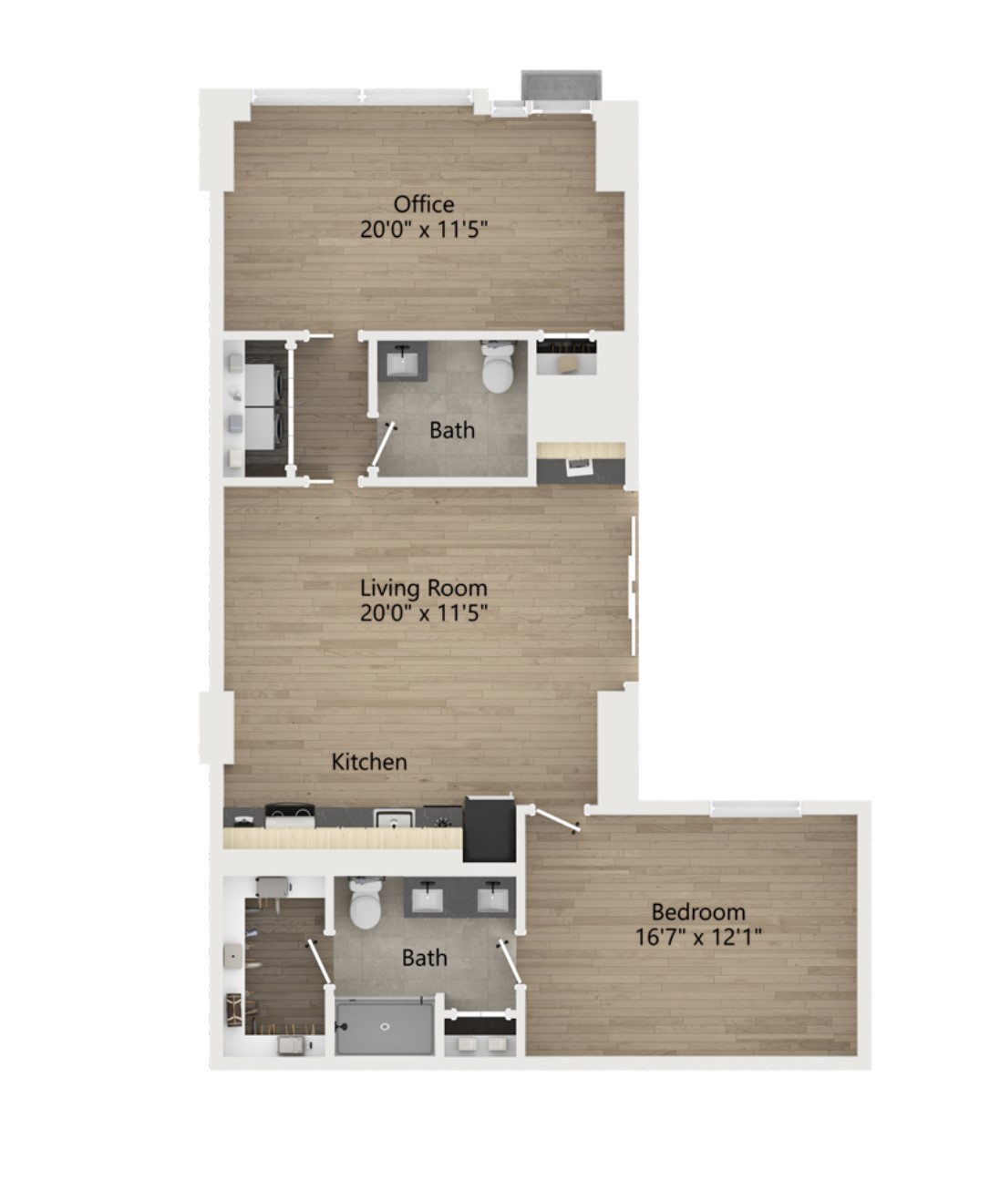 2623 Keene Street, Unit 101 Houston, TX 77009 - Photo 18 of 18 Floorplan