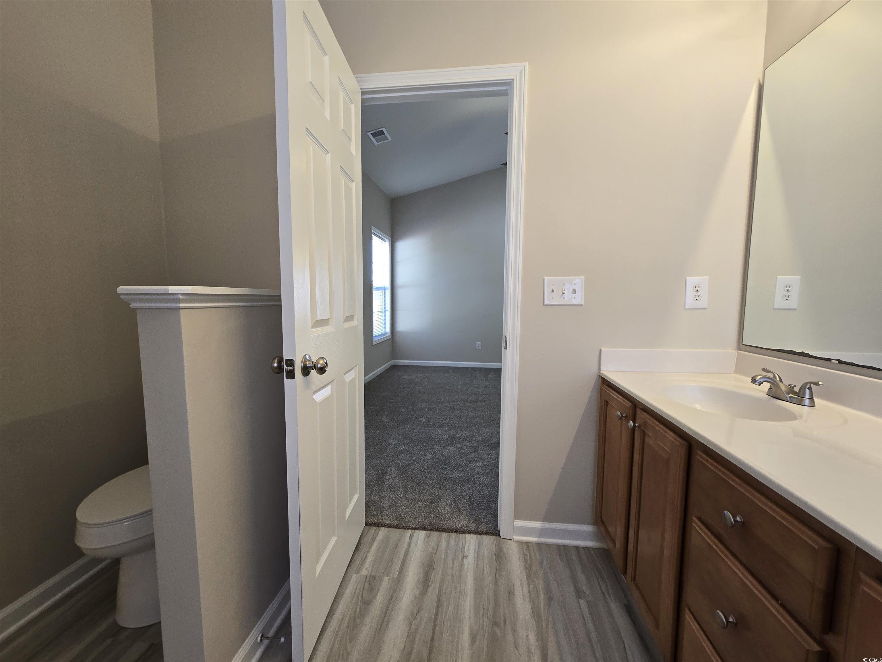 129 Powder Springs Loop Myrtle Beach, SC 29588 - Photo 12 of 23 Bathroom featuring vanity and light wood-style floors
