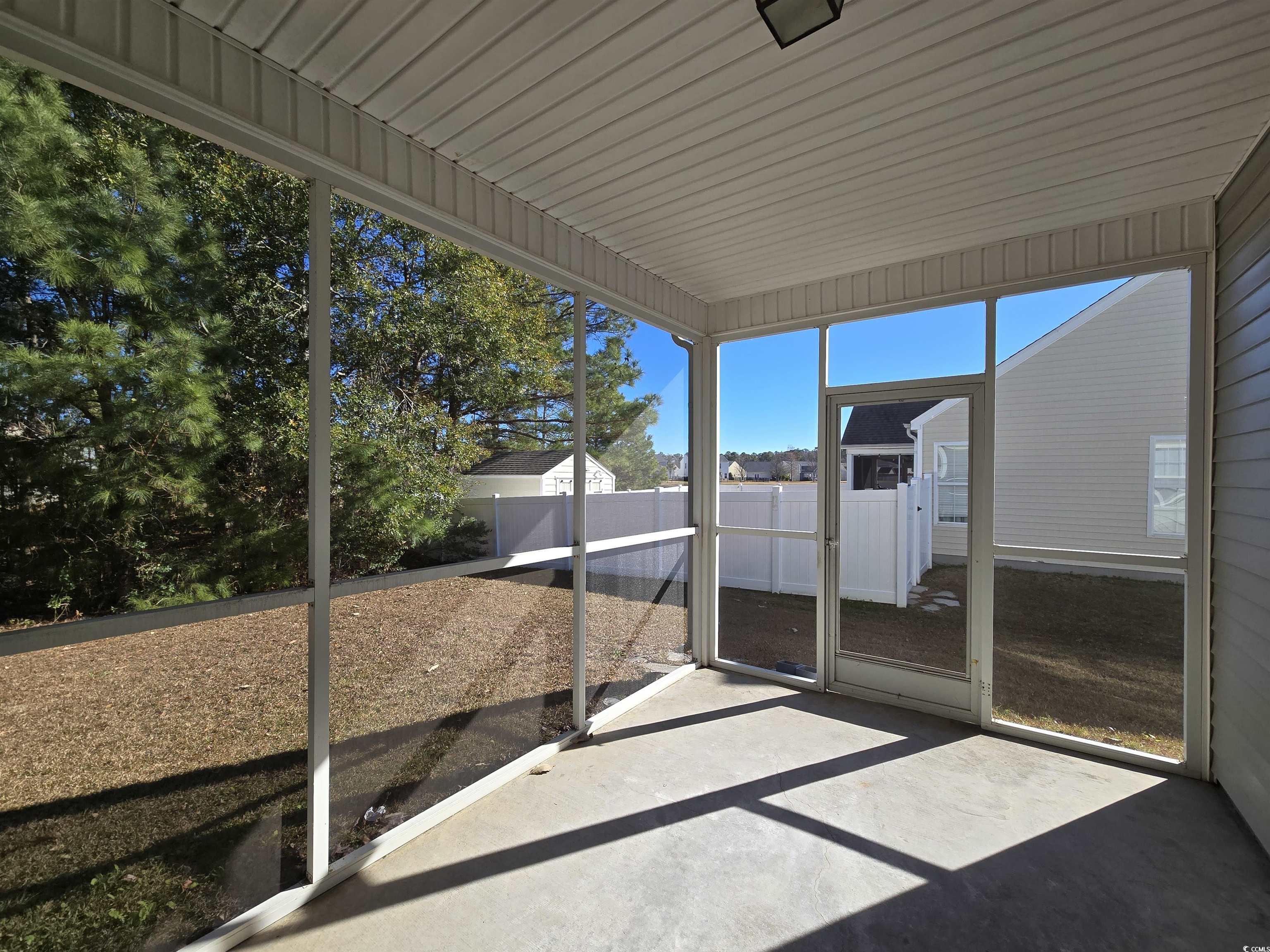 129 Powder Springs Loop Myrtle Beach, SC 29588 - Photo 21 of 23 View of unfurnished sunroom