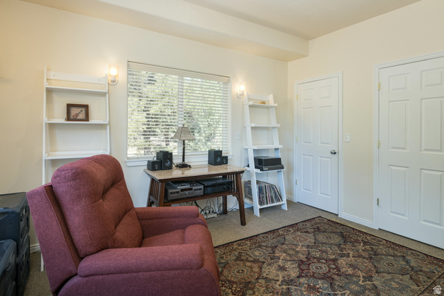 684 Blue Mountain Ridge Monticello, UT 84535 - Photo 46 of 71 Home office featuring carpet flooring and baseboards