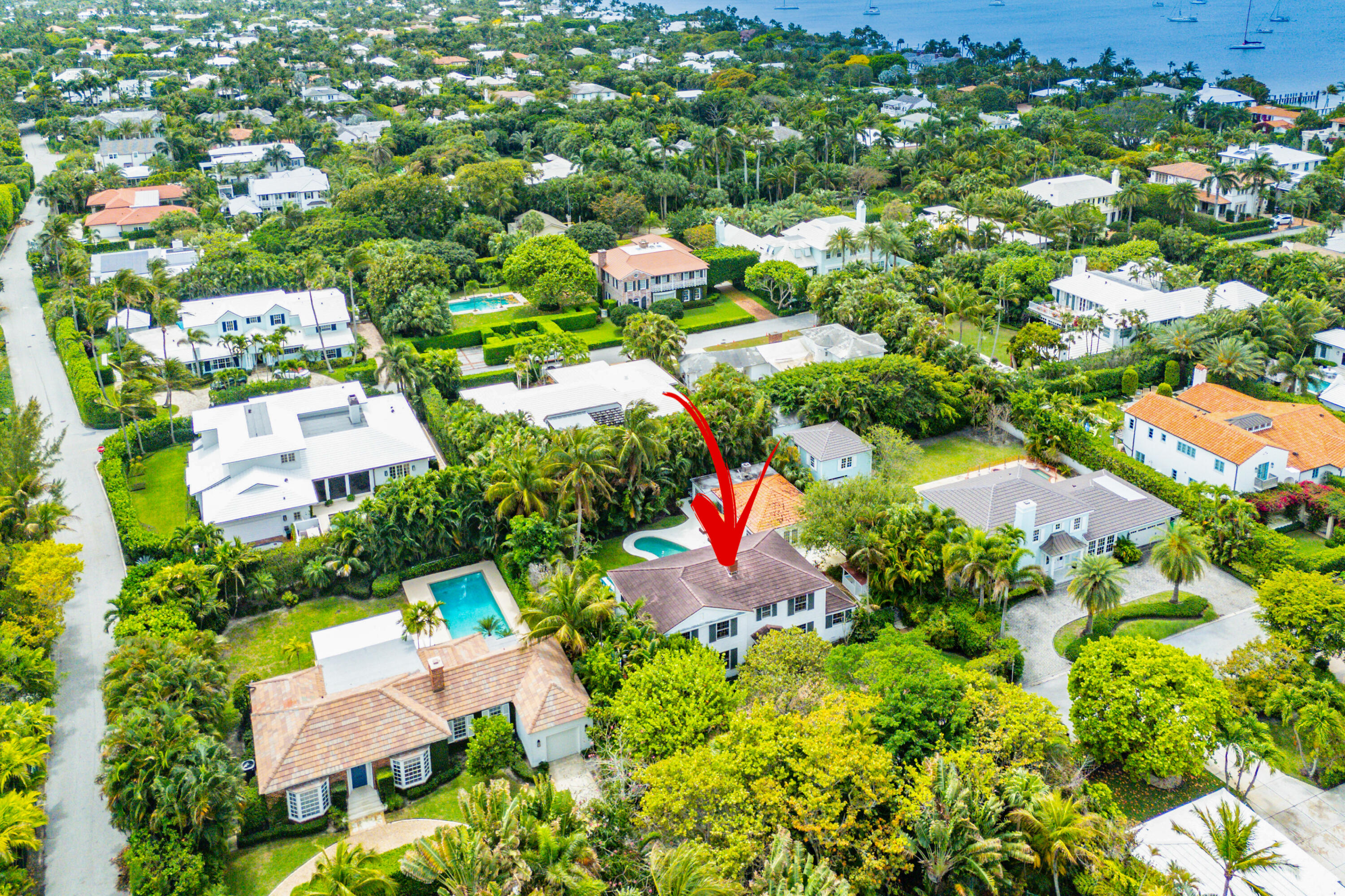 210 Merrain Road Palm Beach, FL 33480 - Photo 26 of 33 Aerial