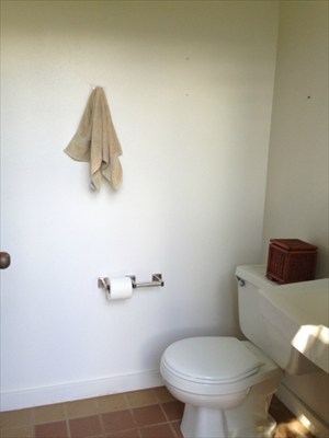 8205 Elepaio Road Kekaha, HI 96752 - Photo 16 of 16 a white toilet sitting next to a bathroom sink