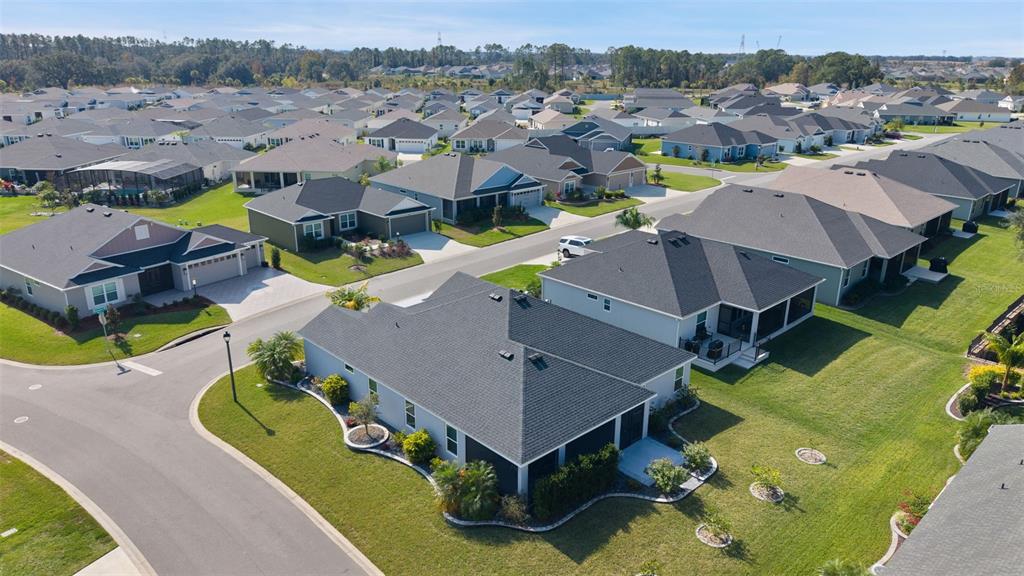 1177 Elkington Road The Villages, FL 34762 - Photo 54 of 59 an aerial view of a house with a swimming pool