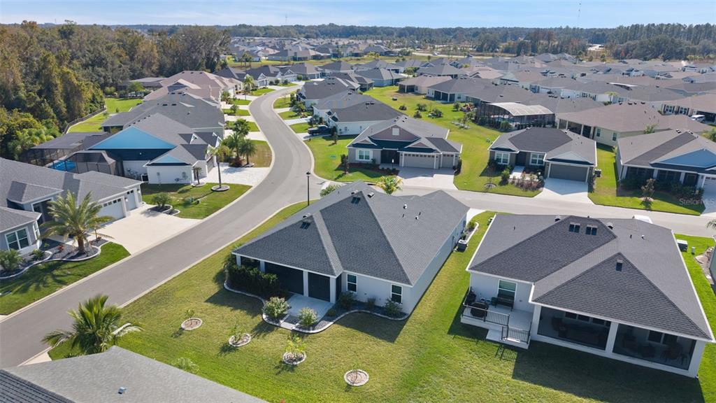 1177 Elkington Road The Villages, FL 34762 - Photo 56 of 59 an aerial view of a house with a swimming pool