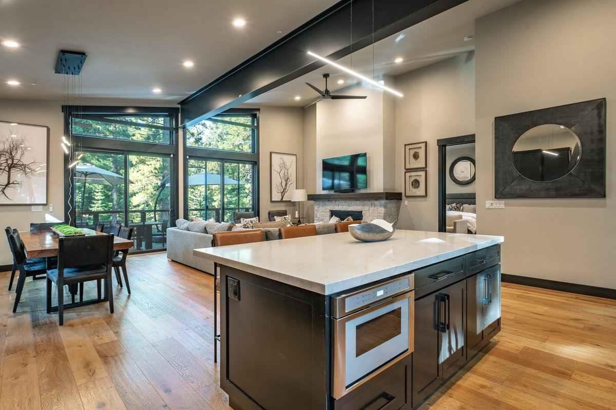 1055 Martis Landing, Unit B Truckee, CA 96161 - Photo 11 of 24 a kitchen with a stove and a table