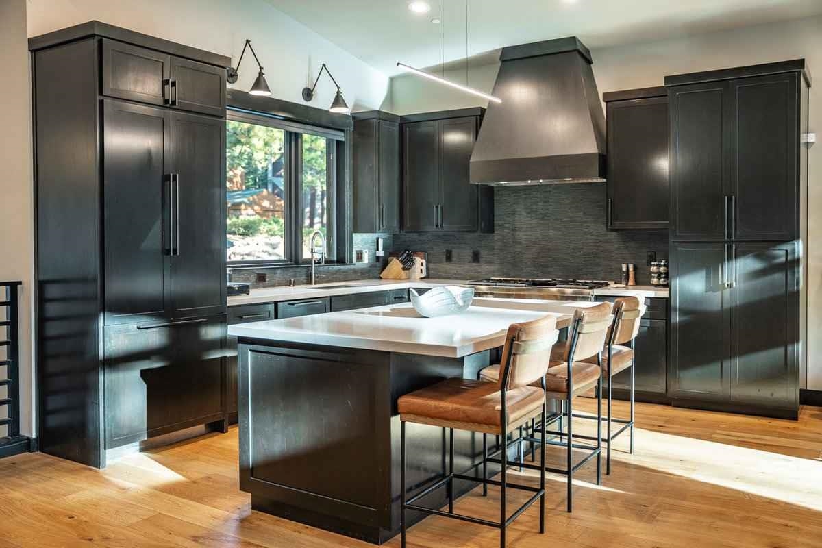 1055 Martis Landing, Unit B Truckee, CA 96161 - Photo 5 of 24 a kitchen with stainless steel appliances granite countertop a sink and a refrigerator