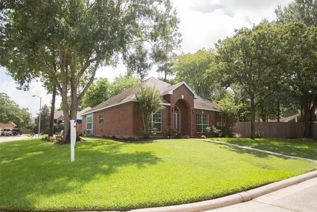 a backyard of a house with yard and green space