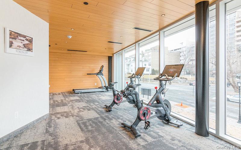 1 Dekalb Avenue, Unit PH10 White Plains, NY 10605 - Photo 11 of 18 a view of a room with gym equipment