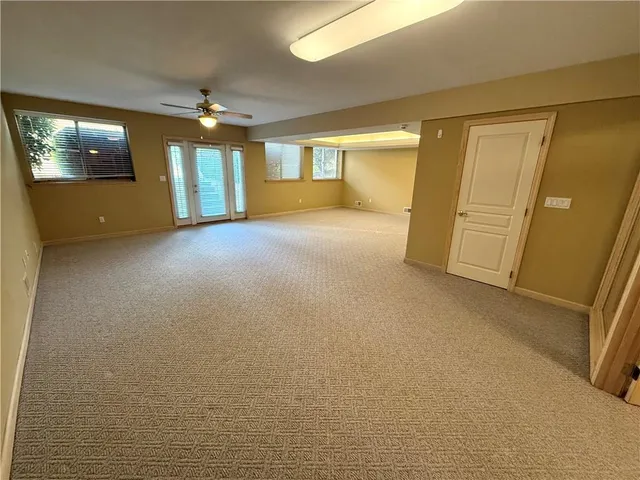a view of a livingroom with a fireplace