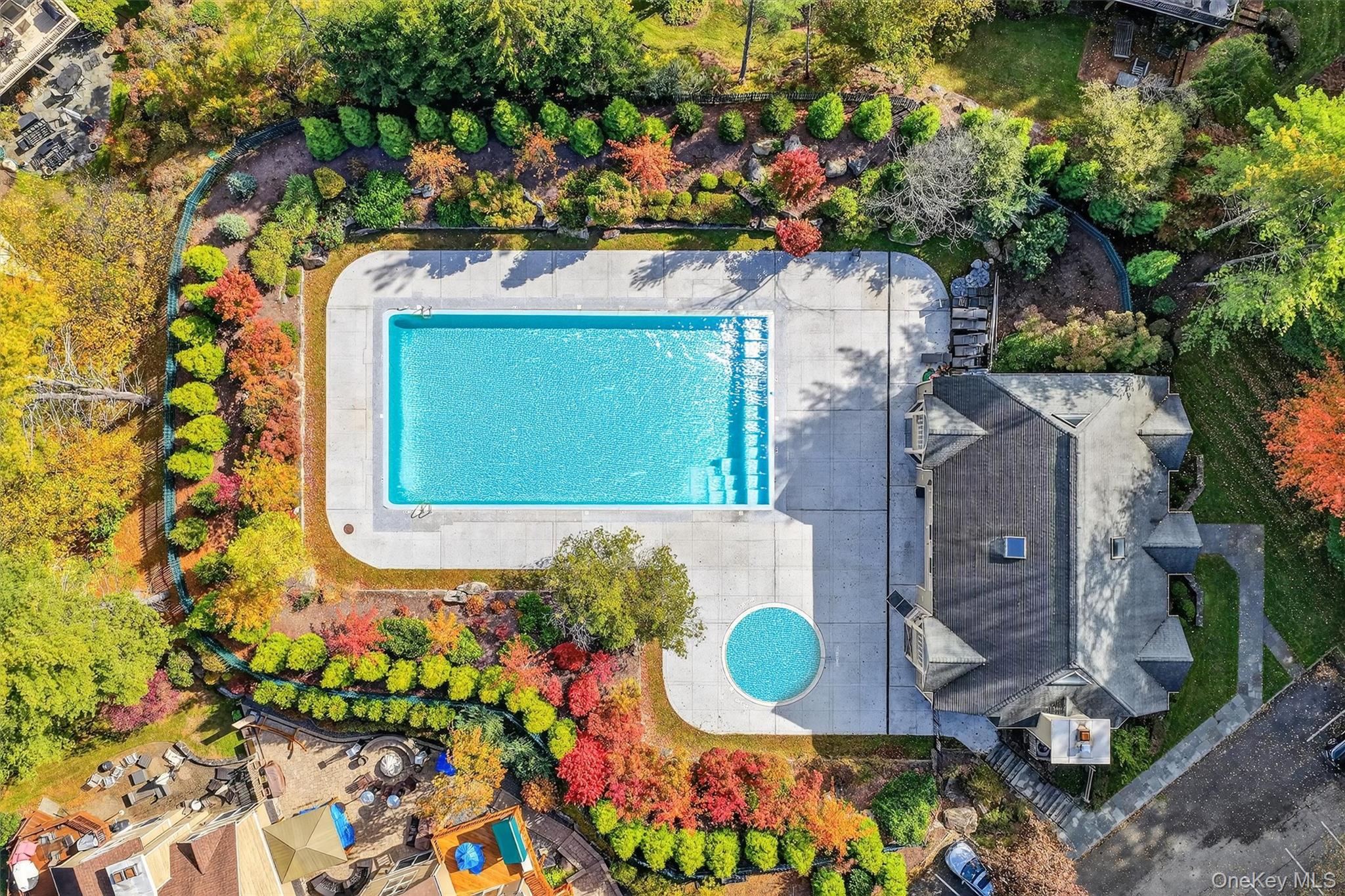 57 Boulder Ridge Road Scarsdale, NY 10583 - Photo 47 of 49 an aerial view of a house kitchen